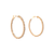 14K Yellow Gold Lab Grown Diamond Inside Out Hoop Earrings 41410080 | Shin Brothers