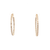 14K Yellow Gold Lab Grown Diamond Inside Out Hoop Earrings 41410080 | Shin Brothers