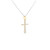 14K  Yellow Gold Diamond Cross Pendant  51002315 Shin Brothers*