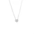 14K White Gold 18" Lab Grown Diamond Flower Necklace 31410025 | Shin Brothers