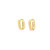  14K Yellow Gold Diamond-Cut Rectangle Huggie Earrings 40003456 | Shin Brothers*