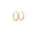 14K Yellow Gold Diamond Cut Hoop Earrings 40003463 | Shin Brothers*