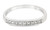 14K Yellow Gold CZ Wedding Band 12001748**