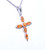 59000111 14K White Gold Yellow Topaz Cross Pendant