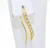 Single 14K Yellow Gold CZ Earring 42001788 | Shin Brothers*
