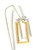14K Two Tone Gold Rectangle Hoop Earrings 40001478 | Shin Brothers* 