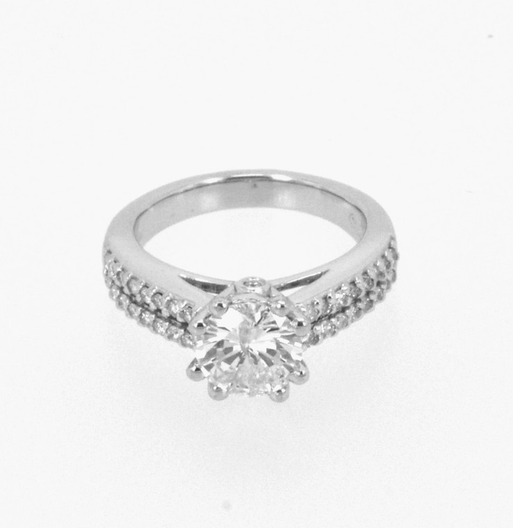 14K White Gold 1.99 carat total weight  Diamond Engagement Ring 11002931  | Shin Brothers* 