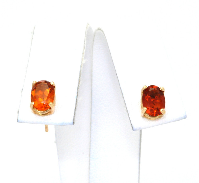 14K Yellow Gold Citrine Studs Earrings 42002112