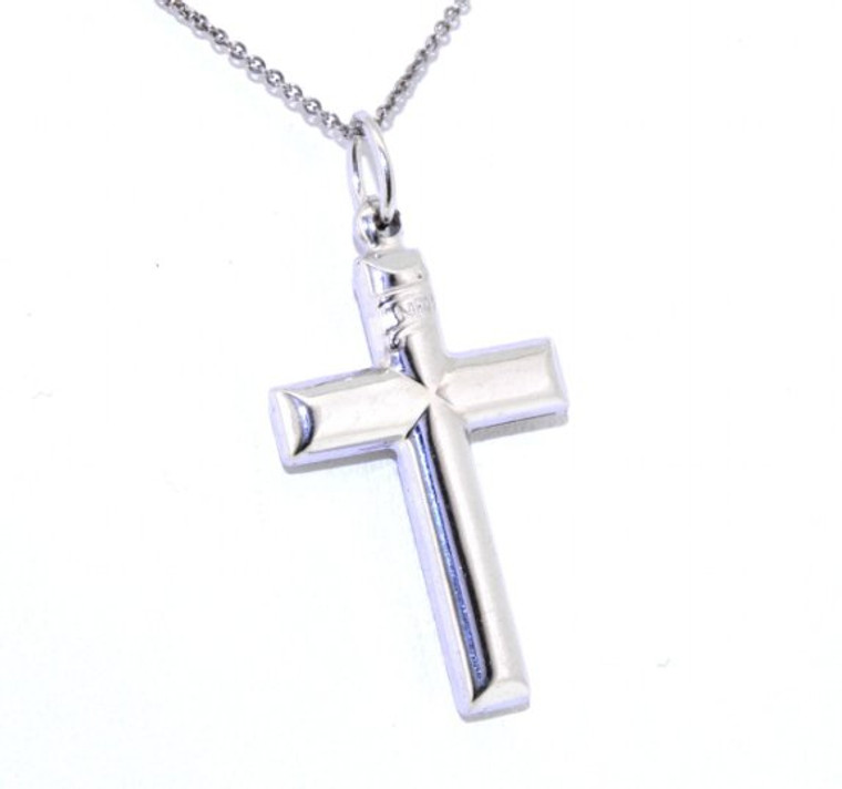 Sterling Silver Plain Cross Charm 85010349 | Shin brothers Inc