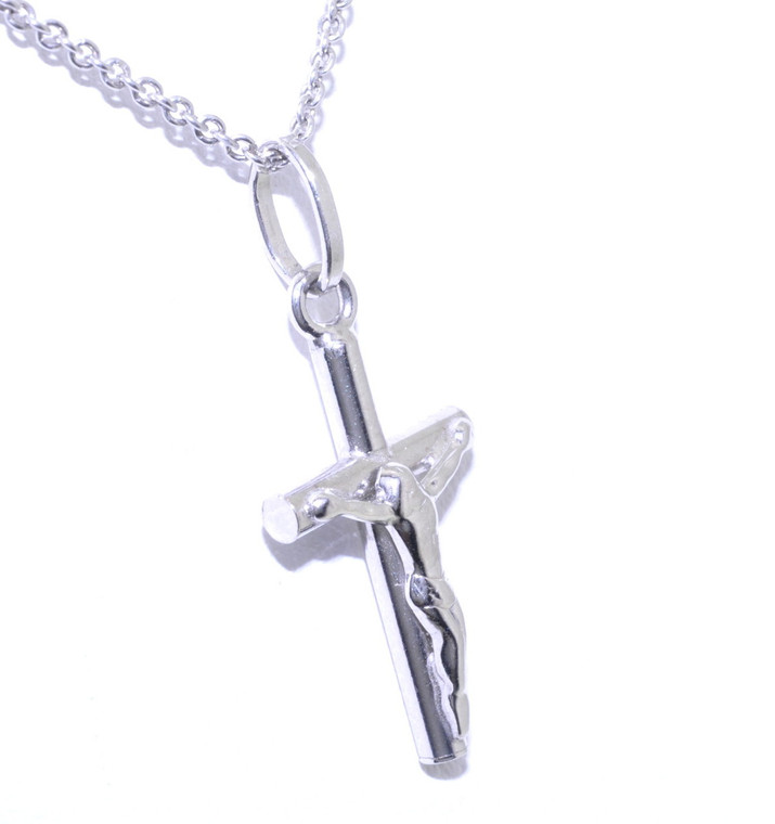 14K White Gold Cross Charm 50000186