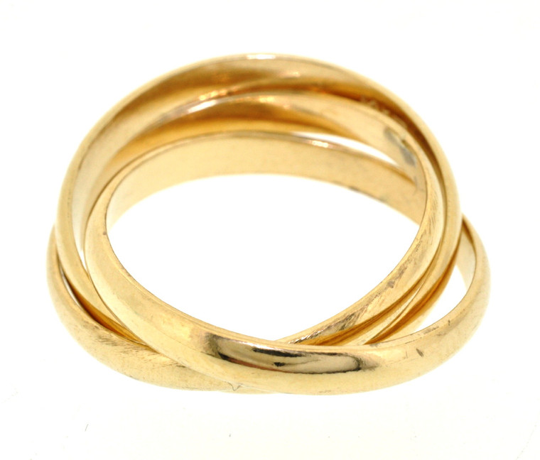 14K Yellow Gold Triple Band Ring 10016258 | Shin Brothers* 