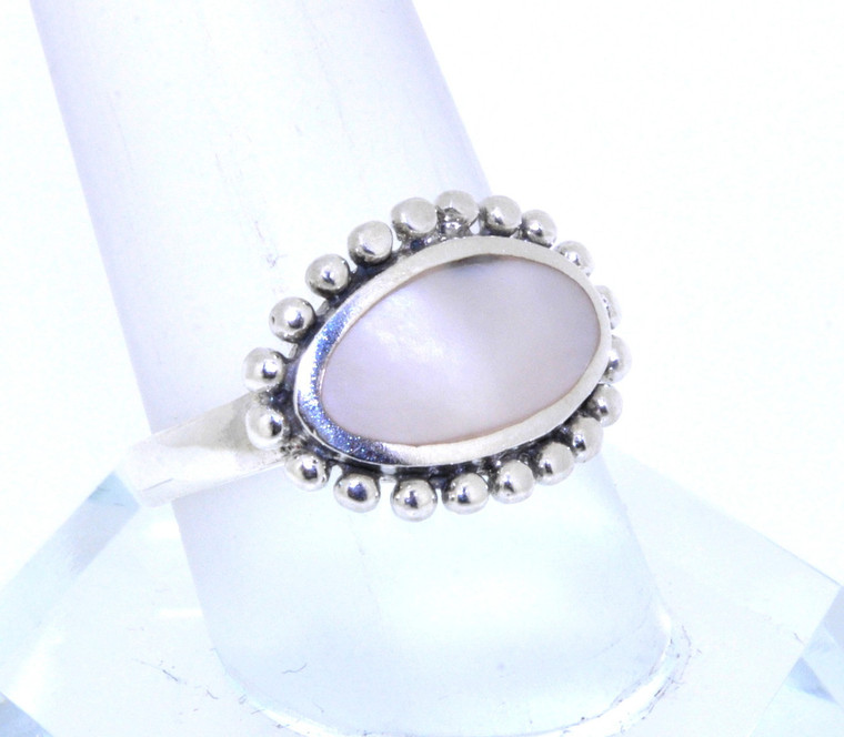 Sterling Silver Mother of Pearl Ring 81010247