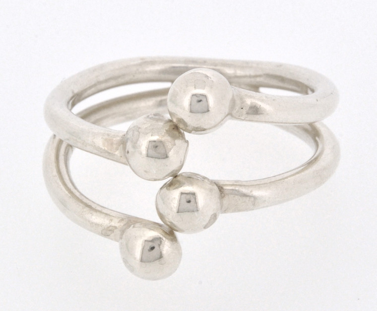 Sterling Silver Adjustable Bubble Ring 81210056