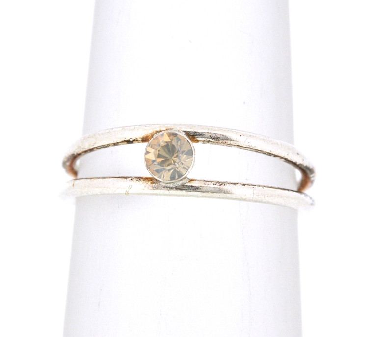 Sterling Silver Champagne CZ Toe Ring 81010290