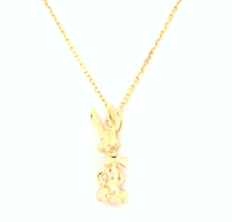 14K Yellow Gold Rotating Bunny Rabbit Charm 50002911 | Shin Brothers*