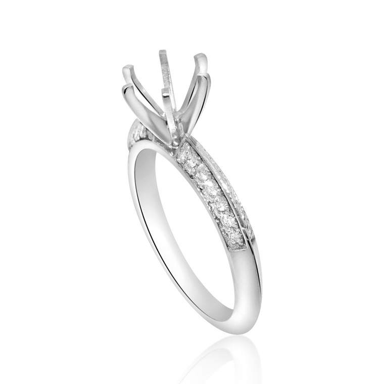 14K White Gold  Diamond Ring Setting 11005058    | Shin Brothers* 