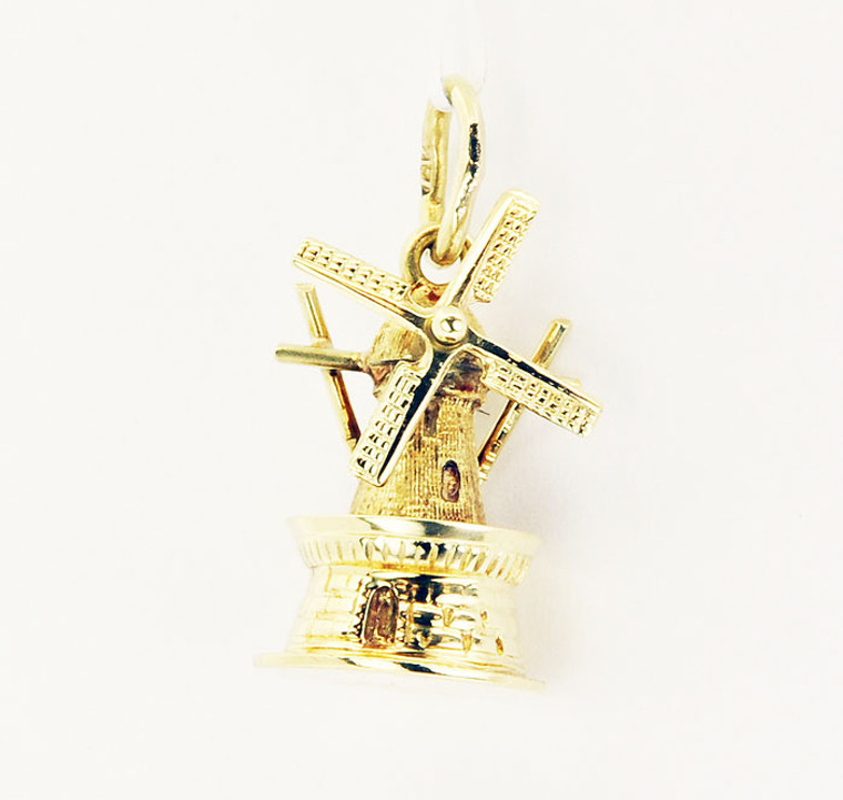 14K Yellow Gold Windmill Charm 50001011 | Shin Brothers*