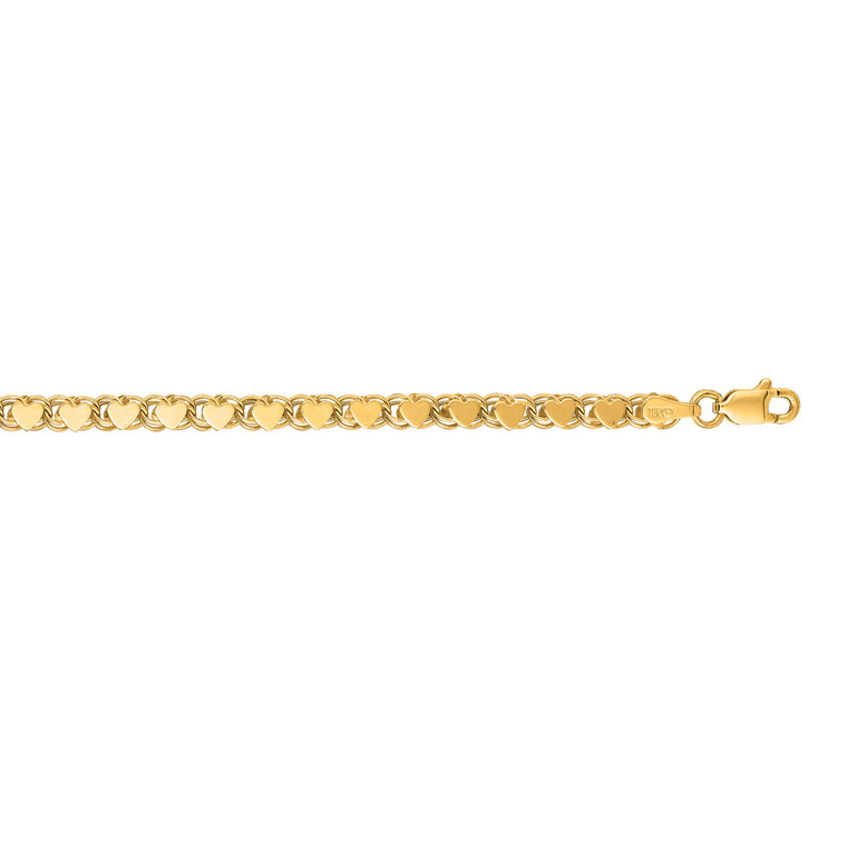 14kt 10 inch Yellow Gold 3.3mm  HC2-10" Anklet | Shin Brothers * 