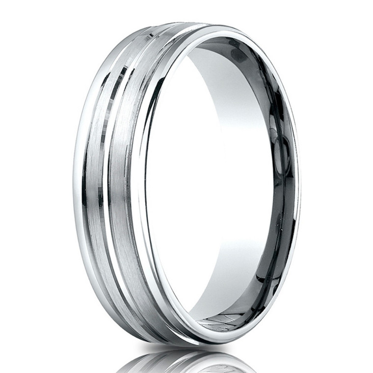 14K White Gold 6.5 mm Wedding Band 10017186 | Shin Brothers*