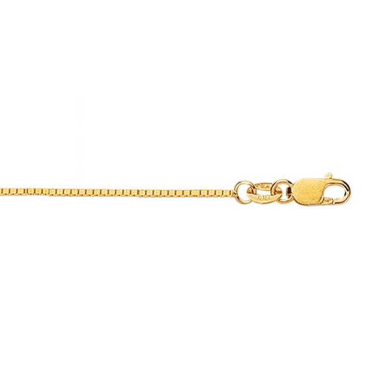 18K Yellow Gold 16" 0.6 mm Box Chain 30003243 | Shin Brothers*