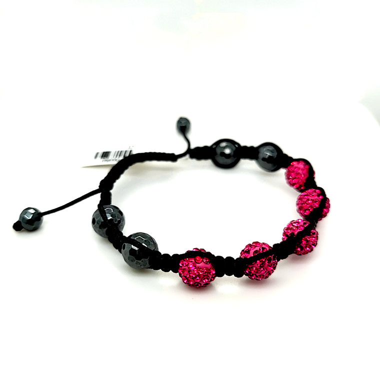 Shamballa Bracelet with Purple Swarovski  Crystals 22000350 | Shin Brothers*