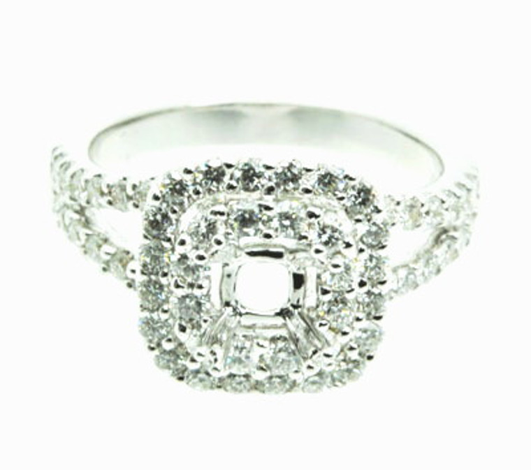 18K White Gold 1.41 ct Diamond Setting 11002629 By Shin Brothers*