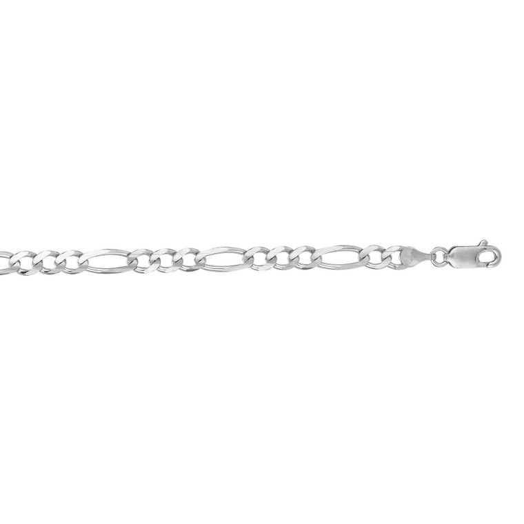 14K White Gold Figaro Chain 30000651 | Shin Brothers*