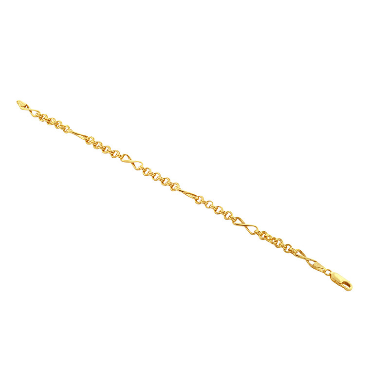 14K Yellow Gold Ladies' Fancy Link Bracelet 20001707 | Shin Brothers*