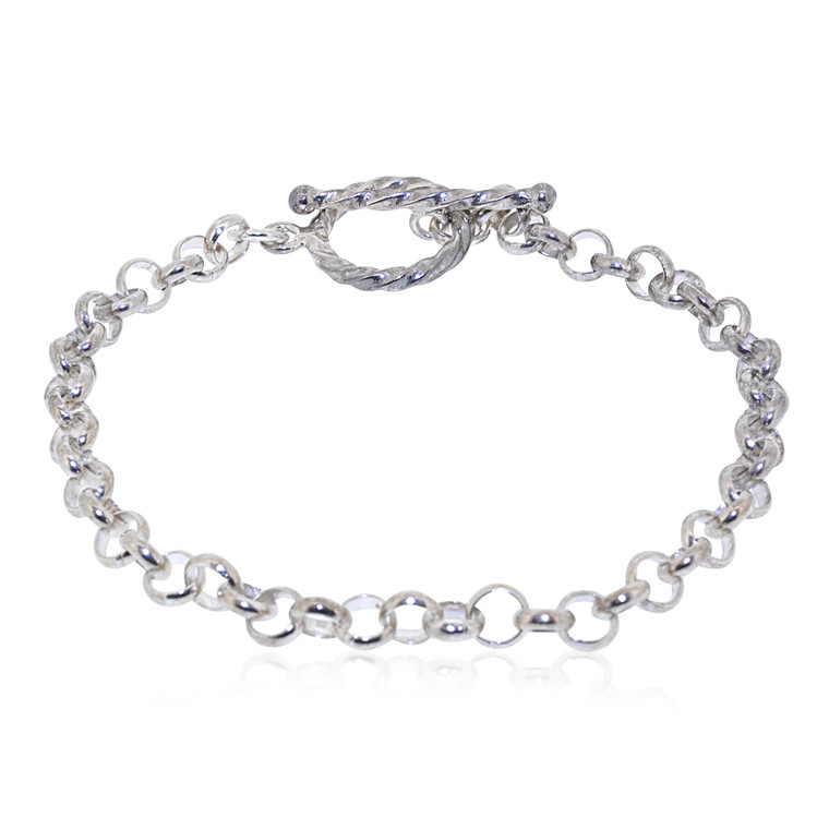 Sterling Silver 6-3/4" Rolo Bracelet 82010679 | Shin Brothers*