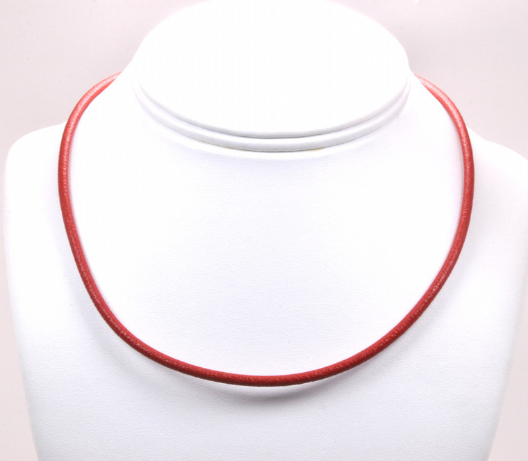 Sterling Silver Red Rope Necklace 83010490 | Shin Brothers*