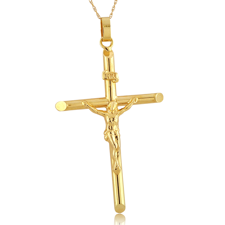14K Yellow Gold Crucifix Pendant 50003642 | Shin Brothers*
