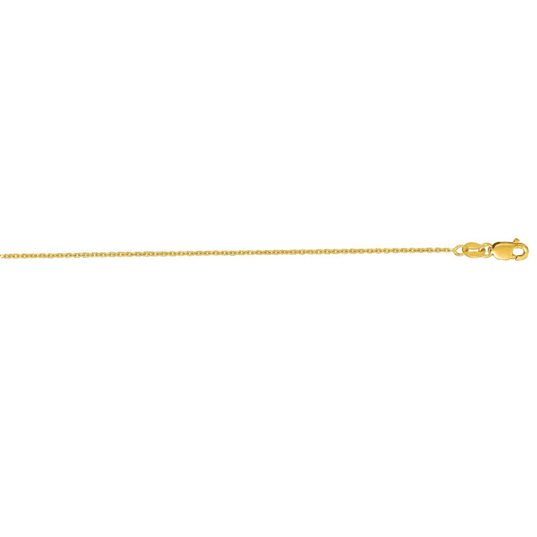 14K Yellow Gold 16" 0.8mm Cable Chain 30003657 | Shin Brothers*