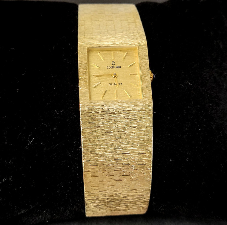 Pre-owned Concord Solid 14K Yellow Gold Swiss Quartz Ladies Watch | Shin Brothers*