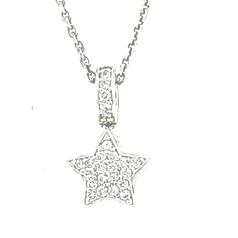 18K White Gold Diamond Star Charm 51002086 | Shin Brothers*