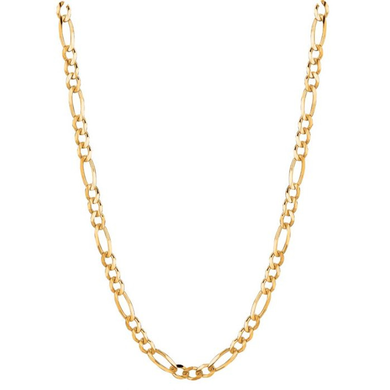 10K Yellow Gold 22" Polished Figaro Link Chain 39000231 | Shin Brothers*