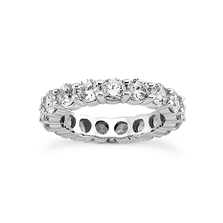 14K White Gold 3.25 ctw Diamond Eternity Band 11006738 | Shin Brothers*