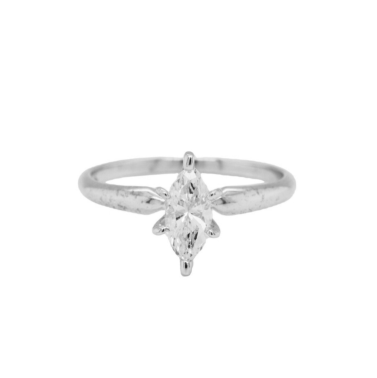 Platinum 0.65 ct. Marquise Diamond Engagement Ring 11003160 | Shin Brothers*