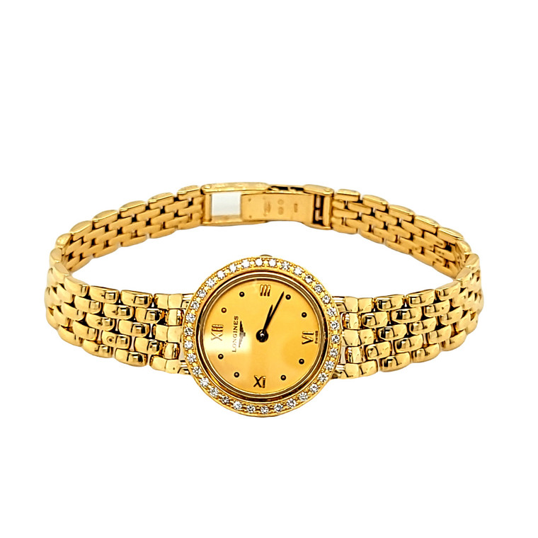 Preowned 18K Yellow Gold Longines Swiss Made Ladies' Watch 69000583 | Shin Brothers*