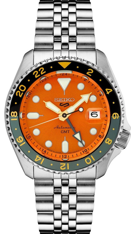 New Seiko 5 Sports SKX Sports GMT Series Steel Bracelet Men's Watch SSK005 | Shin Brothers*