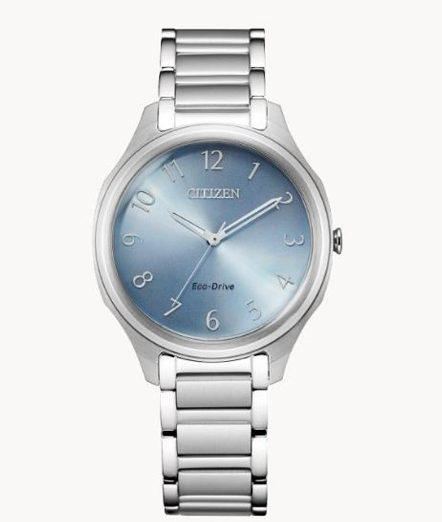 Citizen Women's EM0750-50L Eco-Drive Light Blue Dial Ladies Watch By Shin Brothers*