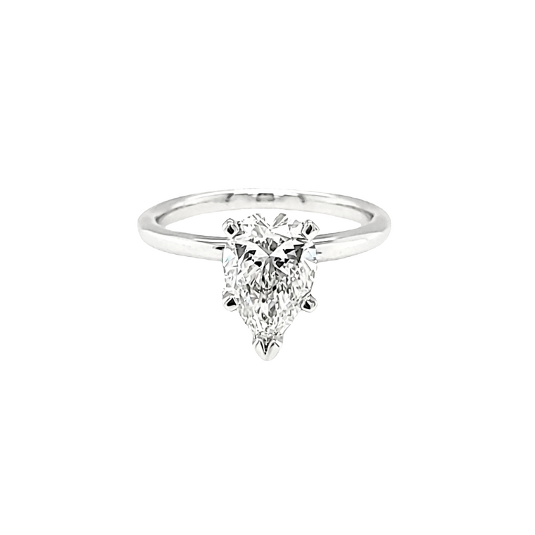 14K White Gold Lab Grown Diamond Engagement Ring 11006996 | Shin Brothers*     