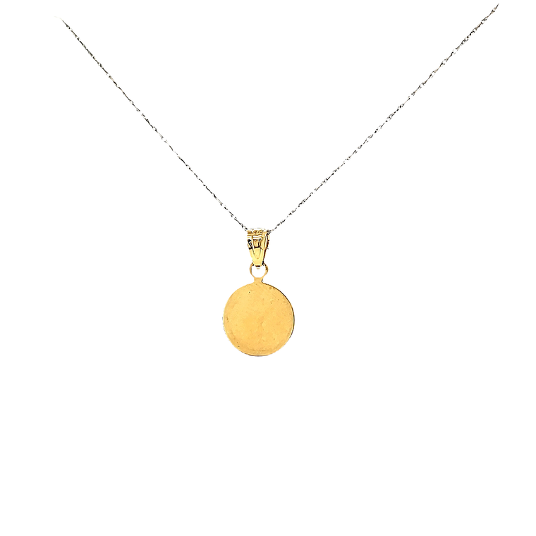 14K Yellow Gold 1cm Engravable Disc Charm 50004120 | Shin Brothers*