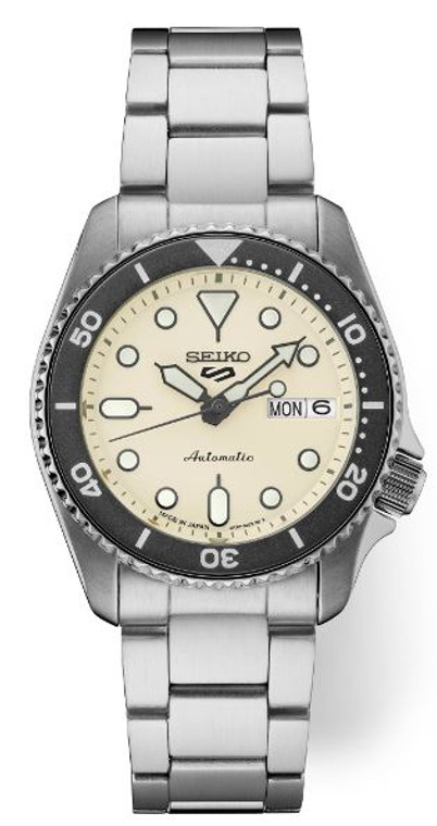 Seiko 5 Sports SRPK31 Stainless Automatic White Dial | Shin Brothers*