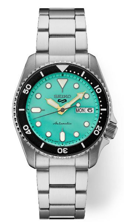 Seiko 5 Sports SRPK33 Stainless Automatic Light Green Dial | Shin Brothers*