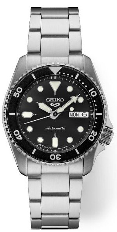 Seiko 5 Sports SRPK29 Stainless Automatic Black Dial | Shin Brothers*