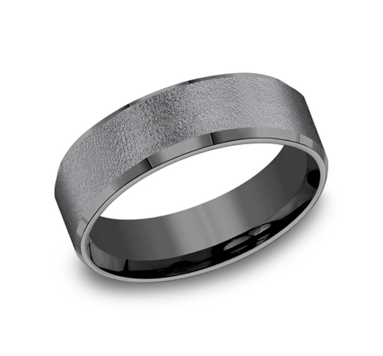 Gray Tantalum 7mm Wire Brush Wedding Band 11510079 | Shin Brothers*