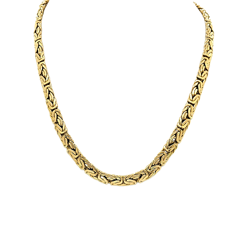 14K Yellow Gold 18" Byzantine Chain 30004482 | Shin Brothers*