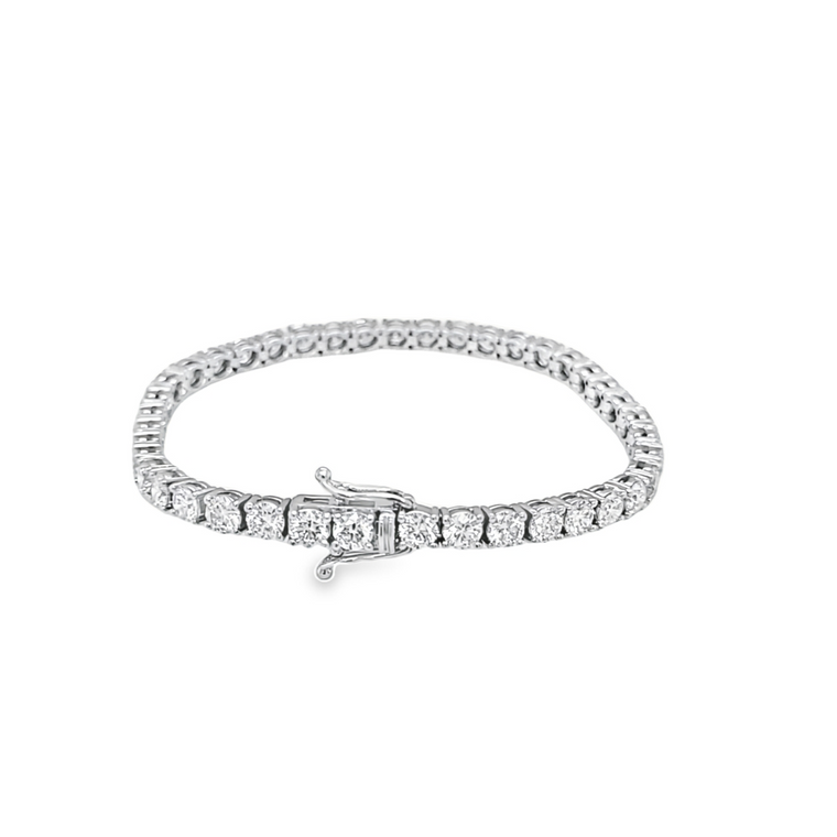 14K White Gold 10.50 ct LGD Diamond Tennis Bracelet 21000934| Shin Brothers*