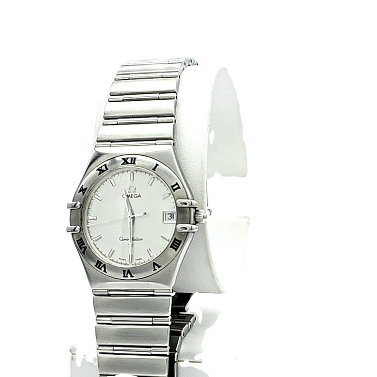 Preowned Stainless Steel Omega 33mm White Face Constellation Watch 69000594 | Shin Brothers 