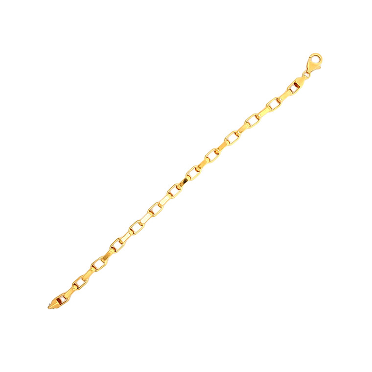 14K Yellow Gold 10" Paper Clip Link Anklet  200001905 | Shin Brothers*